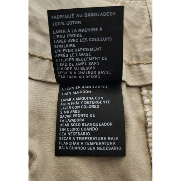 NWT Nautica Mens Cargo Pants Beige Beach-Sand Adjustable Waist & Hem Size 40x30 - Picture 15 of 16